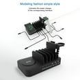 thumbnail image 4 of Tignapoo 150W GaN Wireless Charging Station with 9 Ports, Fast Multi-Device Charger for Phones, Tablets, Watches, and E-books, Black, US Plug, 4 of 7