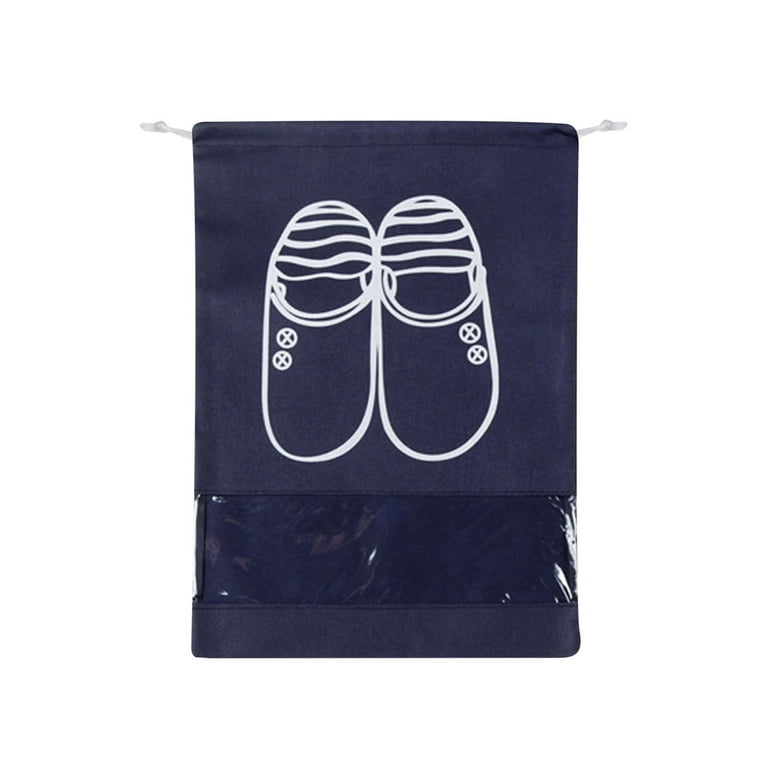 Wovilon Storage Bags 1 Pc Travel Shoe Bags, Drawstring Non-Woven