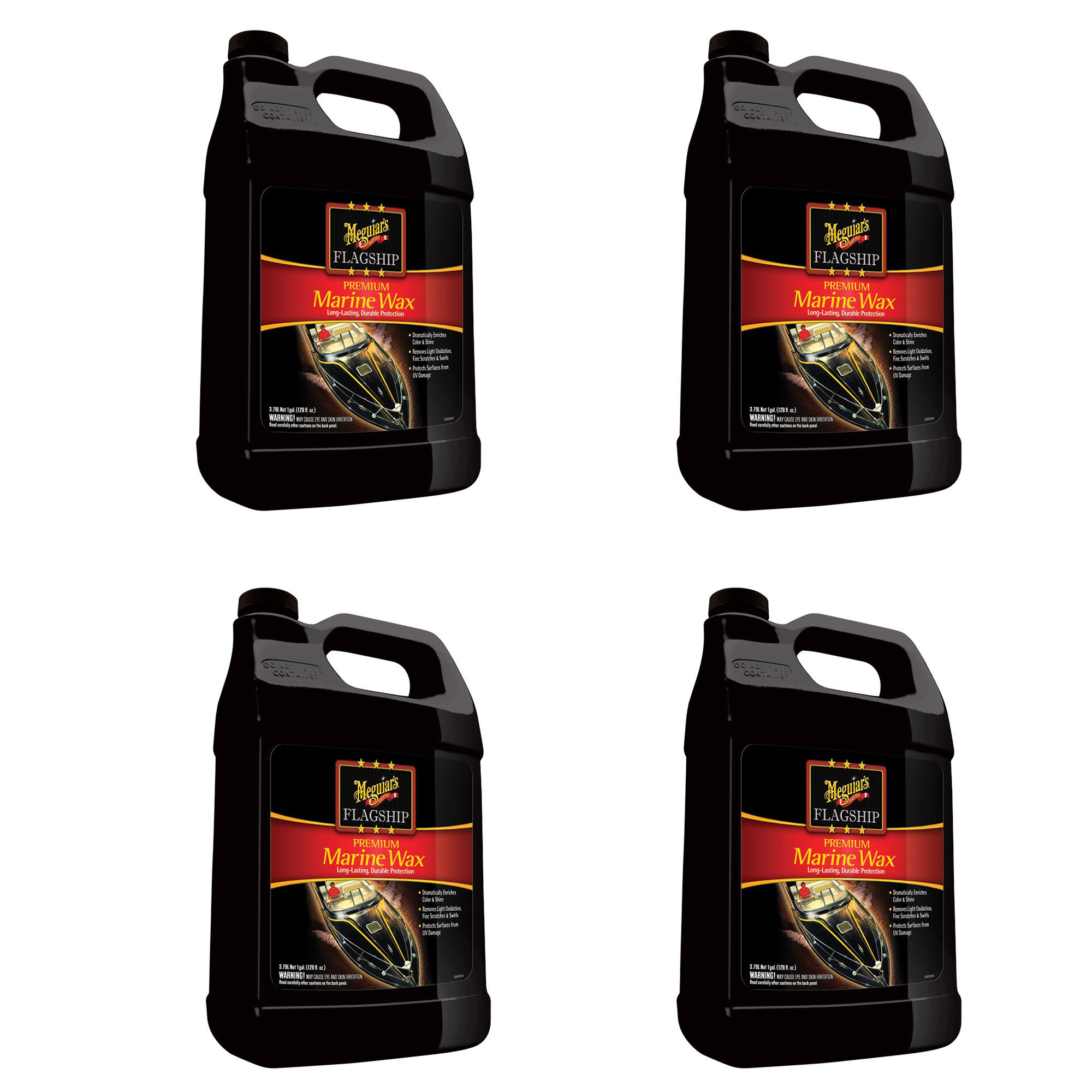 Meguiar's M601 Flagship Premium Marine Wax Boat Cleaner, 1 Gallon (4