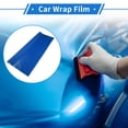 thumbnail image 2 of Unique Bargains 1 Pc Car Wrap Film Vinyl Wrap Cover Universal Car Protective Exterior Interior Matte Blue 274x152cm/9ft x 5ft, 2 of 7