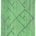 thumbnail image 1 of Ahgly Company Indoor Square Abstract Emerald Green Modern Area Rugs, 7' Square, 1 of 4