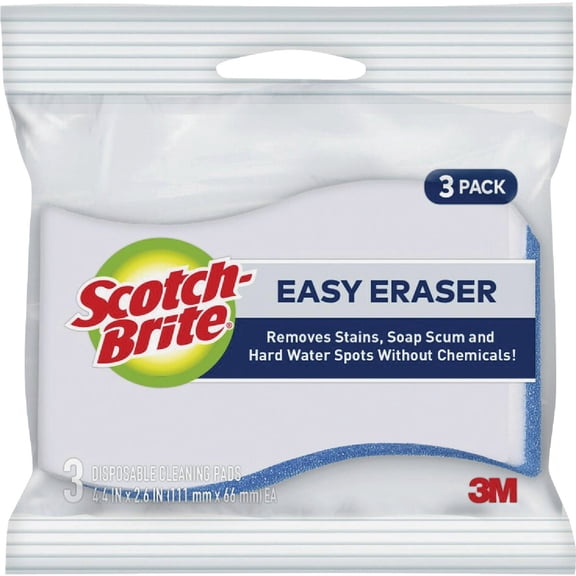 Scotch-Brite Easy Erasing Pad Cleaning Pad - Household Use - 3 Count