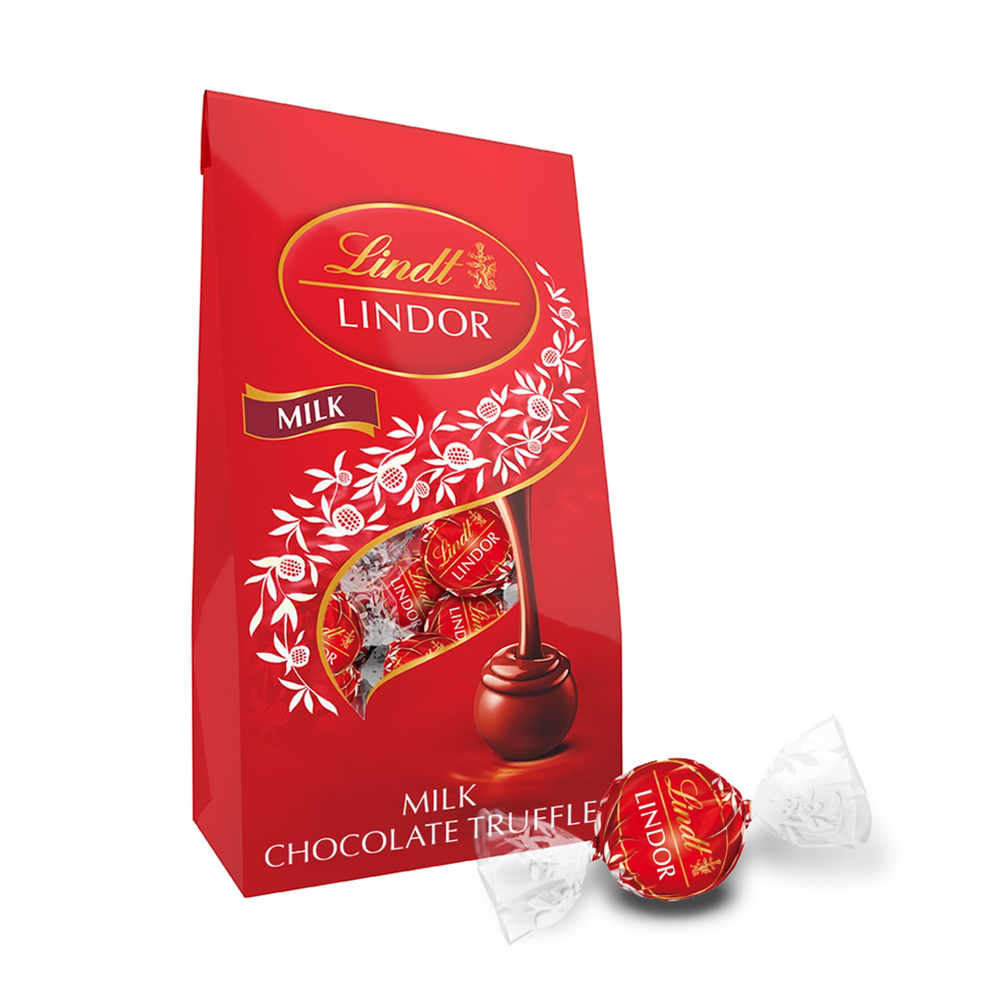 Lindt LINDOR Milk Chocolate Truffles, 5.1 oz Bag
