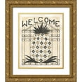 thumbnail image 1 of Shamp, Cindy 26x31 Gold Ornate Wood Framed with Double Matting Museum Art Print Titled - Welcome Pineapple, 1 of 4