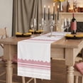 thumbnail image 2 of Table Runners 120 Inches Long Dress Scarves, Pink Purple Striped Farmhouse Coffee/Dining/Kitchen Table Runner for Living Room, Abstract Modern Geometric Stripes 13x120 Inch, 2 of 9