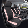 thumbnail image 2 of Auto Drive Faux Leather Seat Cover, 2-Piece, Pink Black Two-Tone, 2 of 7