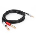 thumbnail image 1 of TRS 3.5 Mm A Cable Audio MONO Dual 6.35 TS 1.8m para Un Mezclador Teléfonos Portátiles, 1 of 9