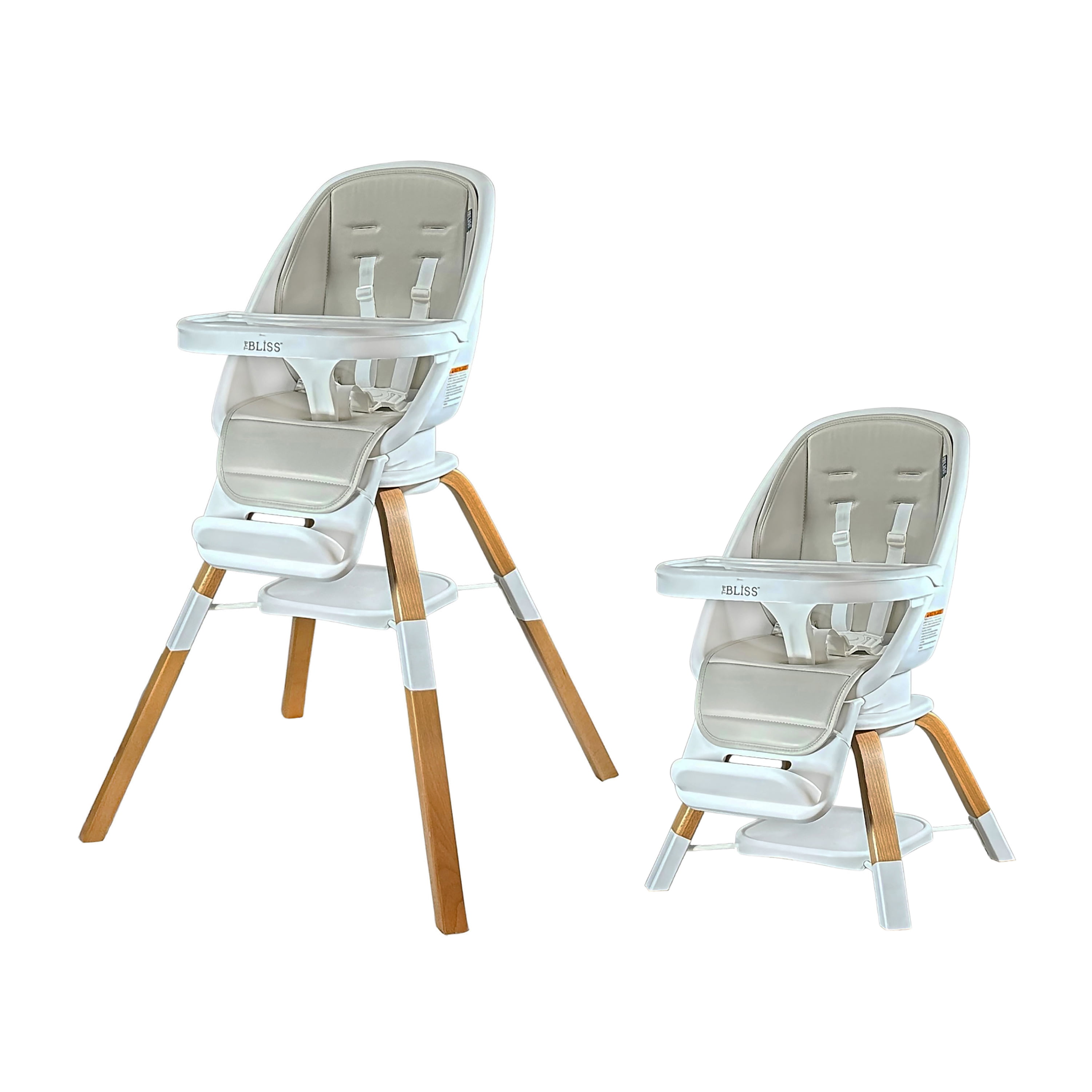 TruBliss® 2-in-1 Turn-A-Tot High Chair, Grey Taupe - 6 months to 6 years