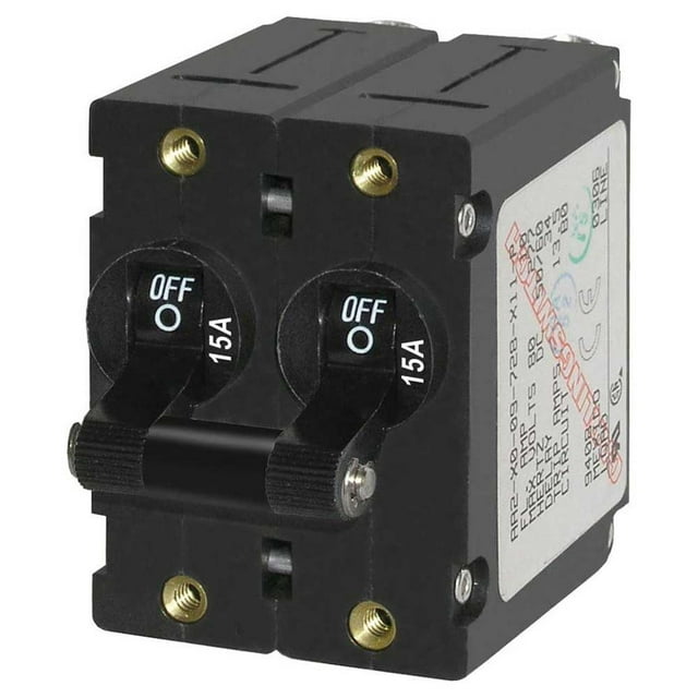 Interruptor automático Blue Sea Systems A-Series 15A de doble polo