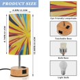 thumbnail image 2 of Touch Control Table Lamp with LED Bulb Bedside Lamp for Bedroom Living Room Yellow Fireworks Explosion, 2 of 8
