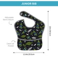 thumbnail image 4 of Susaid Space Rockets Print Bibs for Babies Toddlers Adjustable Waterproof Free Soft Durable Bibs for eating with Large Pocket Food Catcher, 4 of 8