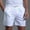 White, variant on IROINNID Men's Casual Stretch Waist Drawstring Shorts with Side Pockets Lightweight Summer Gym Running Lounge Wear Bottoms