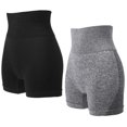 thumbnail image 4 of LOLIPPYY 2-Pack High Waisted Yoga Shorts for Women, Sport & Gym Fitness Leggings, Athletic S/M Size, 4 of 7