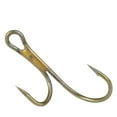 thumbnail image 3 of 20Pcs Double Fishing Hook High Carbon Steel Golden Barbed Hook Zander Fishhooks 1#, 3 of 9