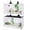 White, variant on Toxirium 2-Tier 40x16x16 PVC Reptile Enclosure, 2-Pack Stackable Terrarium with Sliding Glass Doors for Geckos, Small Snakes and Lizards
