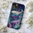 thumbnail image 5 of Cosmic Whale Fantasy Phone Case, Dreamy Underwater Ocean Art Protective Cover for iPhone 16 15 14 13 12 11 Pro Max Plus Mini, 5 of 6