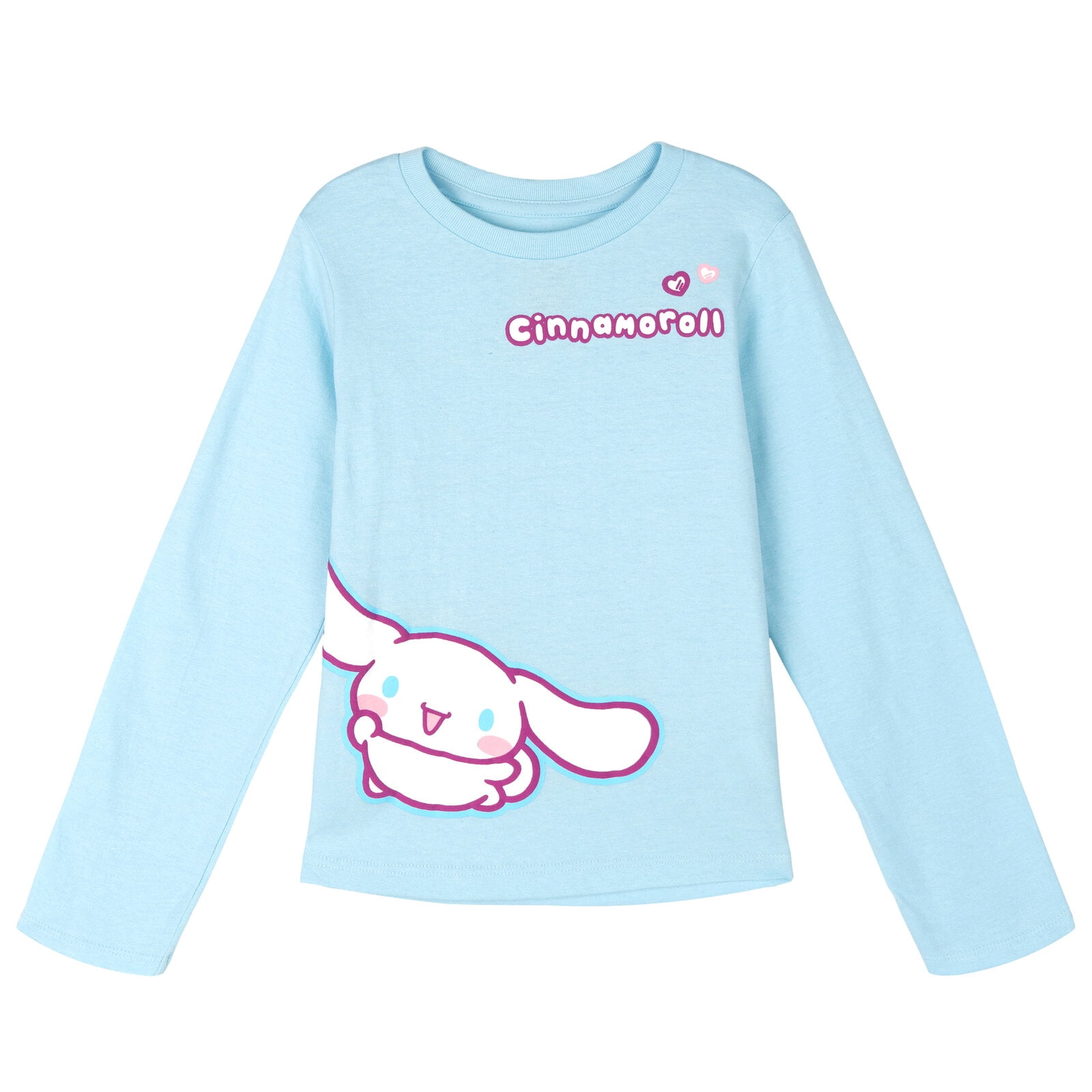 Hello Kitty Cinnamoroll Kuromi 3 Pack Peplum Long Sleeve T-Shirts Toddler to Big Kid