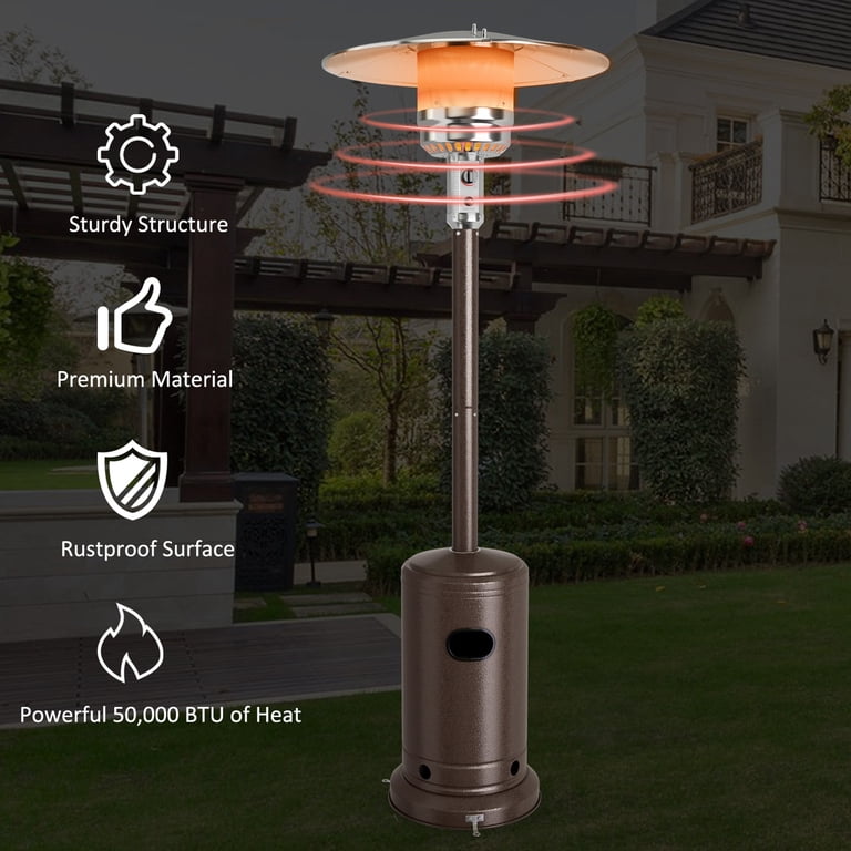 Gymax 50000 BTU Propane Patio Heater with Wheels photo 5