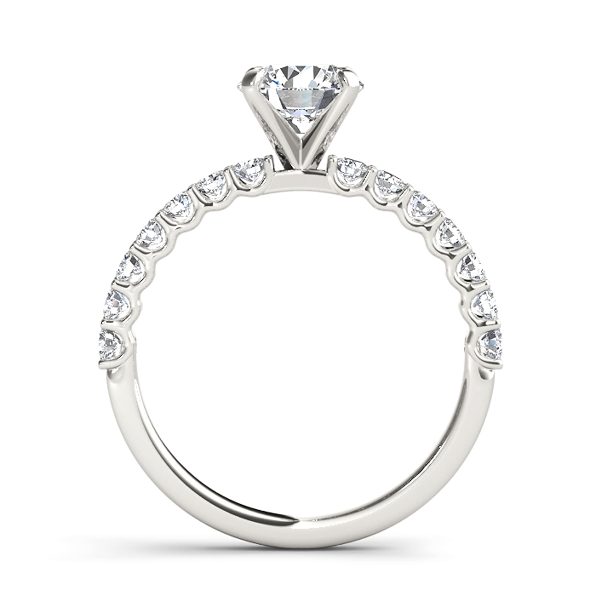 1 Carat T.W. Diamond Classic 14kt White Gold Engagement Ring