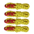thumbnail image 4 of Almencla 4 Pack Camping Tent Cords, Tent Wind Rope with Adjustment Tensioner, Nylon Rope, Yellow, 4 of 8