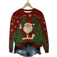 thumbnail image 3 of Christmas Shirts for Women Fleece Crewneck Sweatshirts Fashion Christmas Printed Blouses Long Sleeve Sweaters Casual Xmas Holiday Pullover Tops, 3 of 9