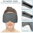 Sleep Mask Blackout With Ear Muffs For Sleeping Blue Hibermate Luxury Sleep Gray