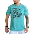 thumbnail image 2 of First of All I'm A Delight Shirt for Women and Men Funny Raccoon Tee for Adults Seafoam Shirt Adult Small, 2 of 4