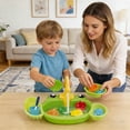 thumbnail image 4 of Play With Running Water Role Playing Toddler Girl With Rotating Faucet Play Food & Kitchen Utensils Simulation Kitchen Playset For Kids|Playsets, 4 of 6