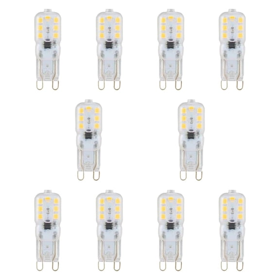 Bombillas LED G9 Perfecl Luz cálida 3000K 10 piezas 3W
