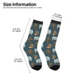 thumbnail image 2 of Honeii Miniature Ship In Bottle Print Children's Colorful Socks,Unisex Kids and Toddlers' Cushioned Sock,Kids Athletic Crew Socks,for Everyday Wear and Sports, 2 of 5