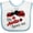 White and Blue, variant on Inktastic My Auntie Loves Me with Cute Lady Bugs Boys or Girls Baby Bib