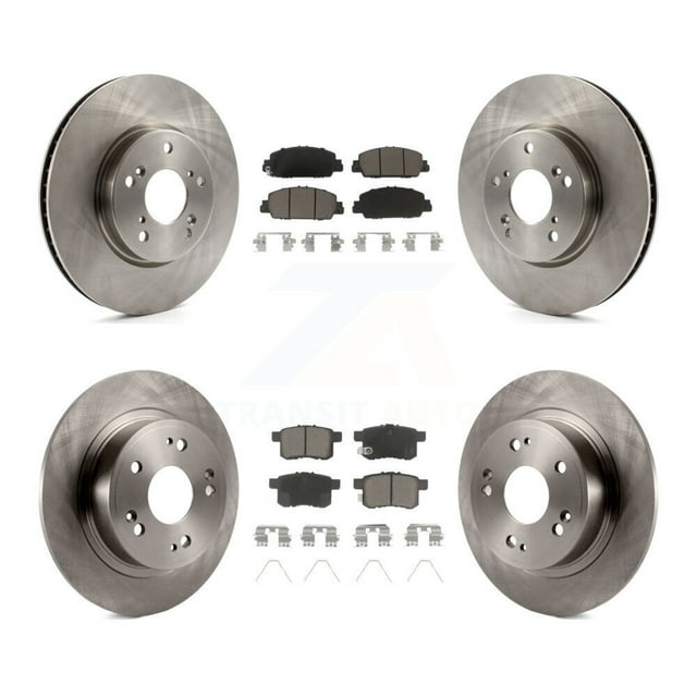 CMX Front Rear Disc Brake Rotors and Ceramic Pads Kit for Car Honda Accord K8C-100982