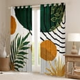 thumbnail image 2 of Manfei Vintage Moon Print Black Out Curtains, Leaf Plant Botanical Curtains Pack of 2 (42x63 Each), Retro Minimalism Bedroom Curtains, Window Curtains Room Decor, 2 of 6