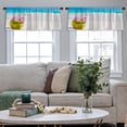 thumbnail image 5 of LALILO Kitchen Curtain Valance Funny Forest Little Animals Rod Pocket Window Curtain 52"x 18" Set of 2, 5 of 7