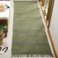 thumbnail image 2 of SAFAVIEH Natural Fiber Clara Solid Runner Rug, Green, 2'3" x 12', 2 of 8