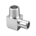 thumbnail image 1 of Labymos 90 Degree Chrome Intake Manifold Fitting 5/8" Hose To 1/2", 1 of 6