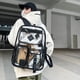 thumbnail image 2 of Mochila Transparente para Mujer Con Correa Ajustable Al Aire Libre PVC, 2 of 9