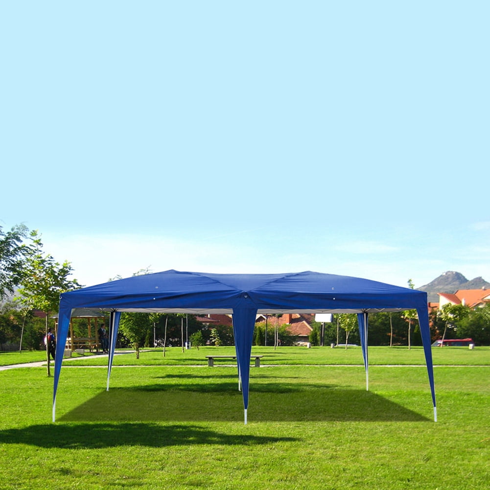 Aimee Lii 180"x236" Canopy Tent Awnings for Decks, Backyard Canopy Gazebo, Outdoor Patio Awnings for Party BBQ Events, Waterproof, Easy Set Up, Blue