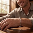 thumbnail image 5 of Pompeii Men's Link 14k Gold (12gram) or Platinum (20gram) 3.5mm Bracelet 8.5" (,), 5 of 5