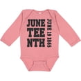 thumbnail image 3 of Inktastic Juneteenth June 19, 1865 Boys or Girls Long Sleeve Baby Bodysuit, 3 of 5
