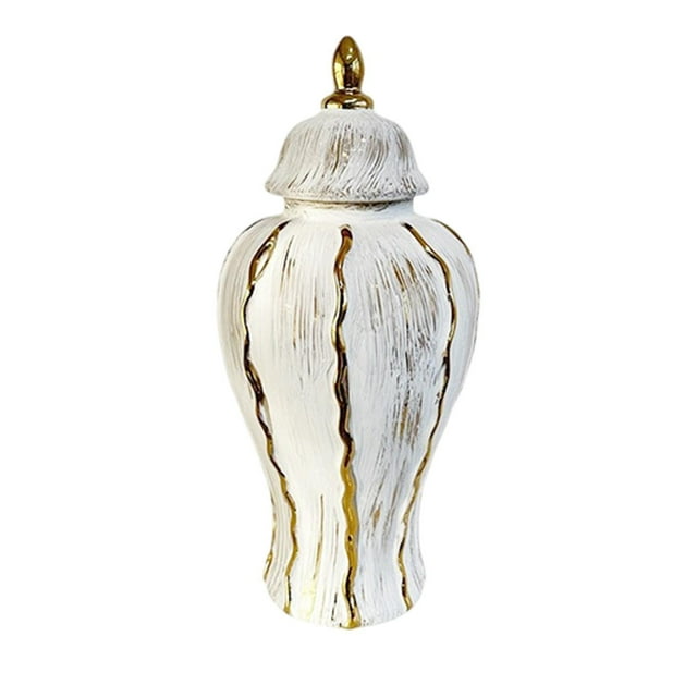 Jarrón de cerámica, tarro de jengibre de , adorno decorativo de escritorio, centro de mesa para estante, escritorio, oficina, regalo de boda, S