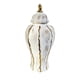 thumbnail image 1 of Jarrón de cerámica con tapa para jengibre, de porcelana, coleccionable, para escritorio M Blanco, 1 of 9