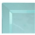 thumbnail image 2 of " OCCASIONS " 240 Pieces Pack, Heavyweight Square Wedding Party Disposable Plastic Plates (6.5'' Cake/Bread Plate, Vitro Clear/Turquoise), 2 of 3