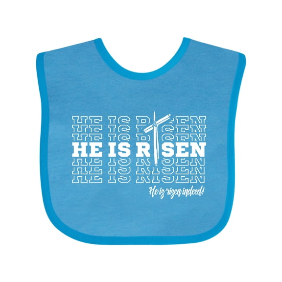 Inktastic He is Risen Mirror Words Boys or Girls Baby Bib