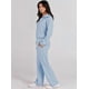 thumbnail image 3 of Conjunto de chándal de 2 piezas para mujer, otoño de 2023, sudadera holgada con media cremallera y pantalón de chándal de pierna ancha, conjunto de chándal para estar en casa., 3 of 5