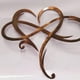 thumbnail image 1 of Decoración de pared de metal con forma de corazón infinito, de hierro forjado, para interiores, 17 x 20 cm, 1 of 1