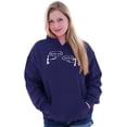 thumbnail image 4 of Rational Real Pi Pie Number Math Nerd Unisex Plus Fleece Graphic Hoodie Brisco Brands 2X, 4 of 5