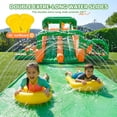 thumbnail image 4 of Inflatable Water Slide Bounce House, Extra Large Double Slides Bouncer Castle, 840D+420D Oxford Cloth, Whack-a-Mole, Deep Pool, Jump Area, Climbing Wall, Water Cannon, for Kids Aged 3–10 Backyard, 4 of 10