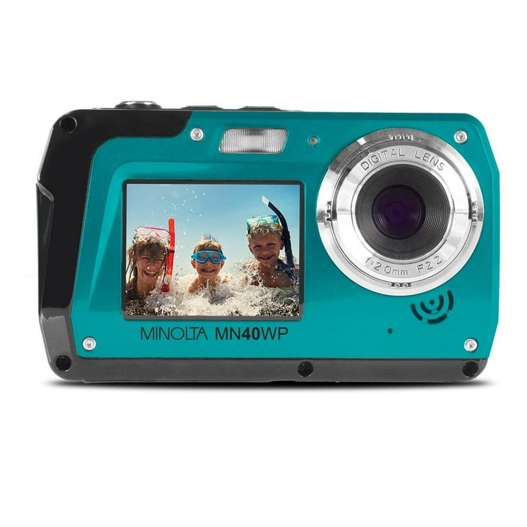Minolta 48 MP Dual Screen Waterproof Digital Camera MN40WP