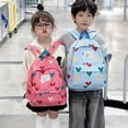 thumbnail image 4 of CHAOYUNYI Cute Bag Heart Print Backpack Adjustable Shoulder Straps Compact Size for School Students，Travel，Daily Use, 4 of 7